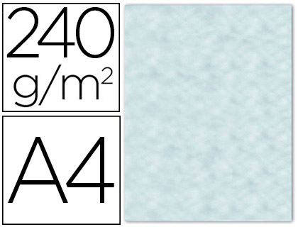 25 hojas papel pergamino Liderpapel A4 240g/m² azul con bordes